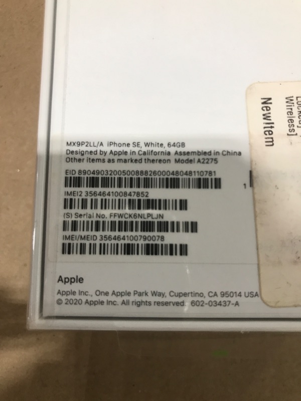 Photo 3 of  iPhone SE 256GB Midnight - Sealed 