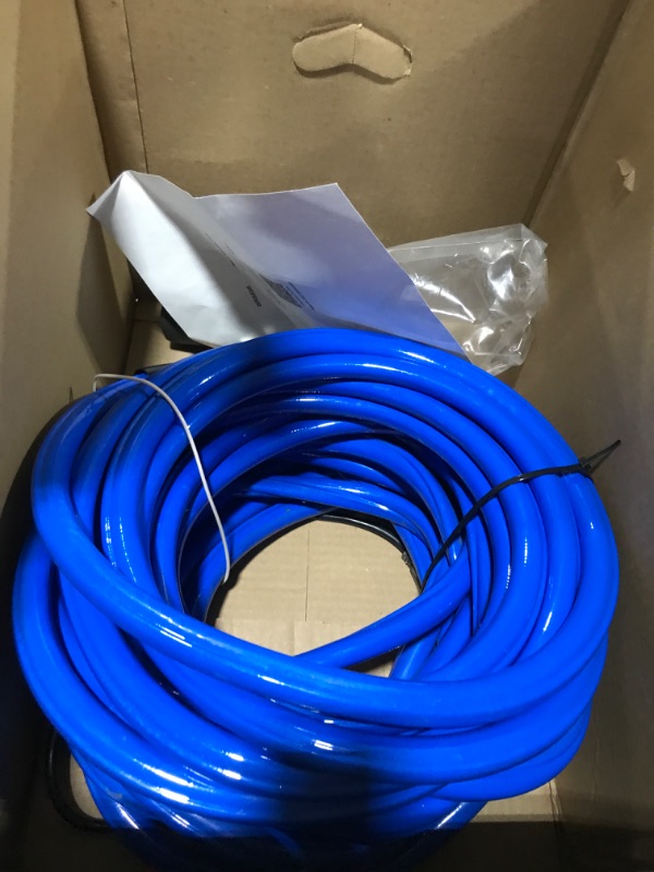 Photo 2 of JDZKOMKE 75FT Heated Water Hose for RV,Heated Drinking Water Hose with Thermostat,Lead and BPA Free,1/2"Inner Diameter,Temperatures Down to -40°F Self-Regulating,Blue Appearance (75FT)