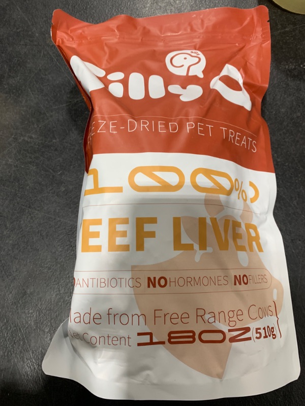 Photo 2 of 18oz Freeze Dried Beef Liver Dog Treats & Healthy Snacks for Cat,100% Raw Beef Liver Cut Into Pieces,Soft Treats for Training & Rewards,Supplementing Trace Elements