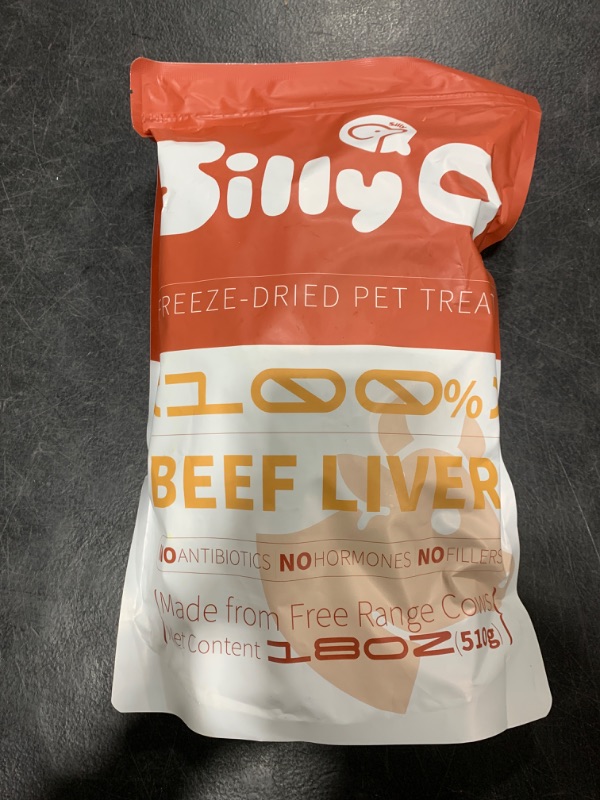 Photo 2 of 18oz Freeze Dried Beef Liver Dog Treats & Healthy Snacks for Cat,100% Raw Beef Liver Cut Into Pieces,Soft Treats for Training & Rewards,Supplementing Trace Elements