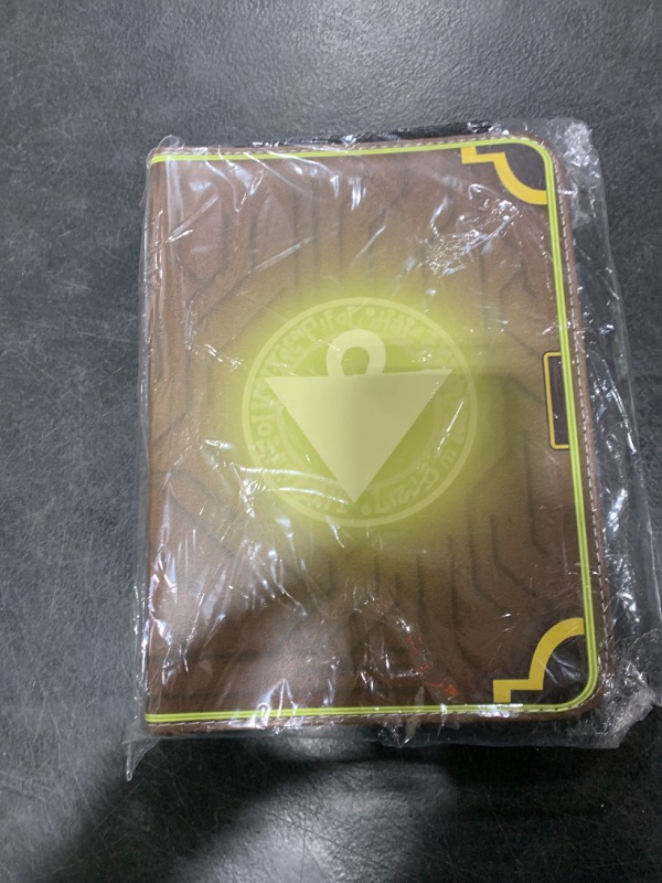 Photo 2 of JoyHood Trading Card Binder for YGO Cards, TCG Card Folder Album Books Case with Zipper Fits PM MTG YGO, Holds Up to 400 Cards, Gifts for Boys/Girls (Millennium Puzzles)