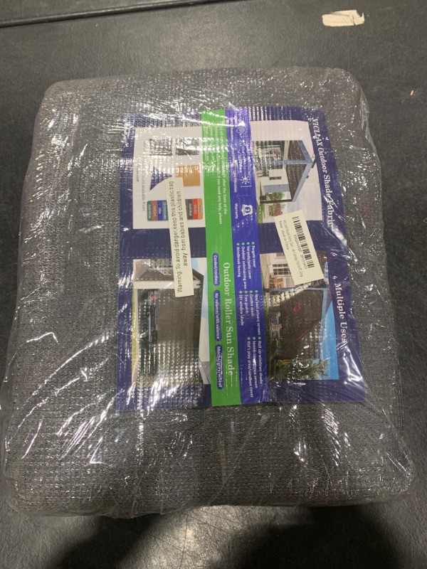 Photo 1 of VICLLAX Shade Fabric Sun Shade Cloth Privacy Screen with Grommets for Patio Garden Pergola Cover Canopy 10x14 FT, Grey