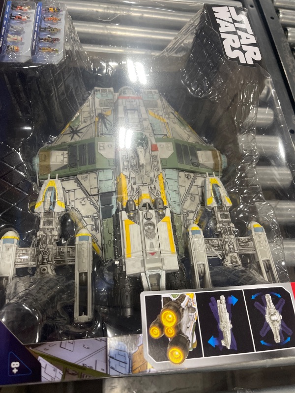 Photo 3 of STAR WARS™ Micro Galaxy Squadron Ghost (Secret Mission) - 15-Inch Vehicle with Three Additional Vehicles Plus Ten Micro Figures Accessories