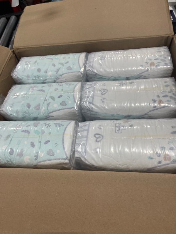 Photo 2 of Pampers Pure Protection Diapers - Size 4, One Month Supply (150 Count), Hypoallergenic Premium Disposable Baby Diapers