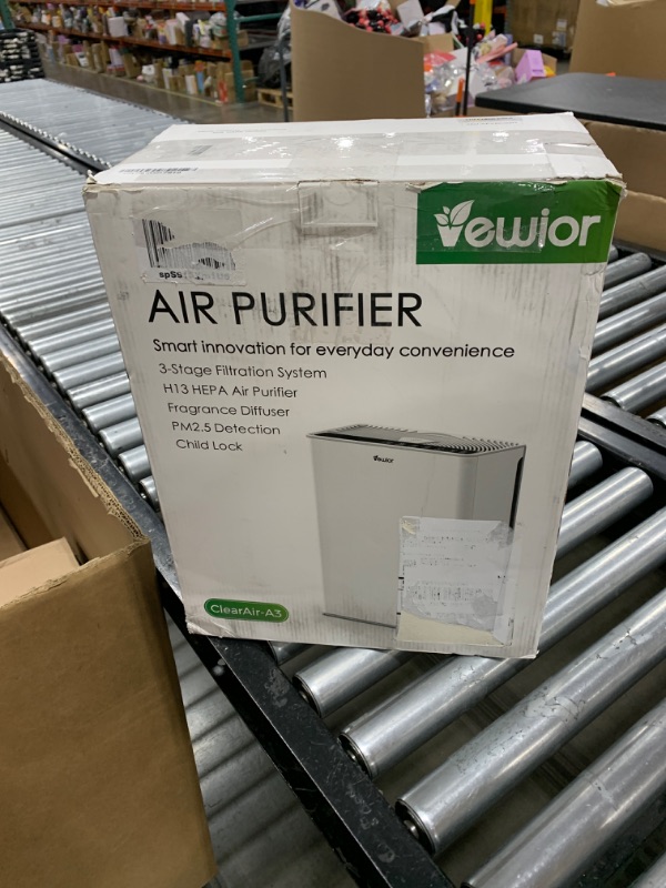 Photo 3 of VEWIOR Air Purifiers For Home Large Room Up To 1730 sqft H13 HEPA Air Purifiers Filter With Fragrance Sponge Timer Washable Filter Cover,15 DB Quiet Air Cleaner For Pets Dander Smell Smoke Pollen