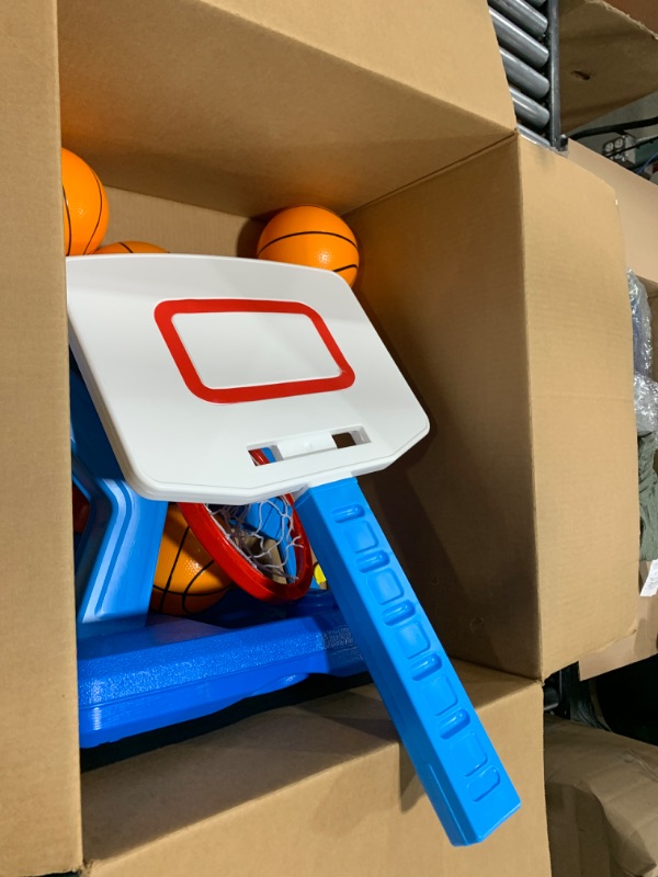 Photo 2 of Toddler Basketball Hoop Indoor Mini Adjustable Basketball Goal with Ball Pump for Boys Girls Outdoor Toys for Backyard Game Outside Basketball Toy for Kids Age 2-4 3-5 6 7 4-8 Christmas Birthday Gifts
