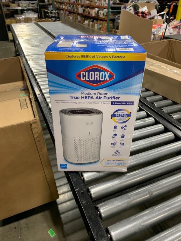 Photo 3 of Clorox Air Purifiers for Home, True HEPA Filter, Medium Rooms Up to 1,000 Sq Ft, Removes 99.9% of Mold, Viruses, Wildfire Smoke, Allergens, Pet Allergies, Dust, AUTO Mode, Whisper Quiet