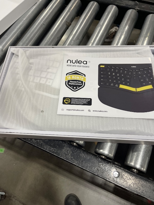 Photo 1 of Nulea RT05 Wireless Ergonomic Keyboard, Split Keyboard with Wrist Rest, USB-C Charging, 7-Color Backlight, Natural Typing, Bluetooth and USB Connectivity, Compatible with Windows,Mac