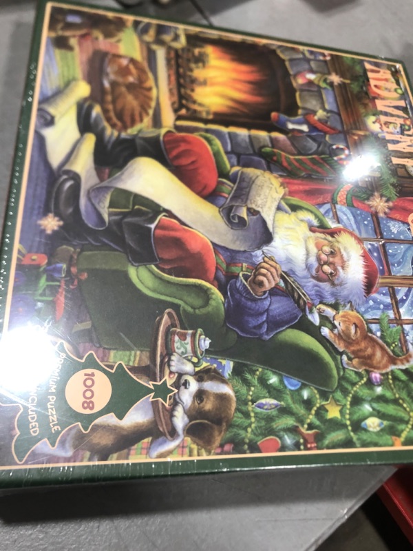 Photo 2 of Advent Calendar 2024 Christmas Jigsaw Puzzles - Christmas Puzzles for Adult Kids 24 Boxes 1008 Pieces Christmas Calendar Countdown Advent Puzzle (Christmas Gift List)