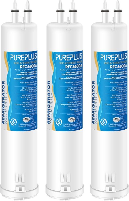 Photo 1 of PUREPLUS Compatible with 4396841, Everydrop® Filter 3, EDR3RXD1, 4396710, 46-9083, 46-9030, 9030, 9083, Refrigerator Water Filter, 3Pack
