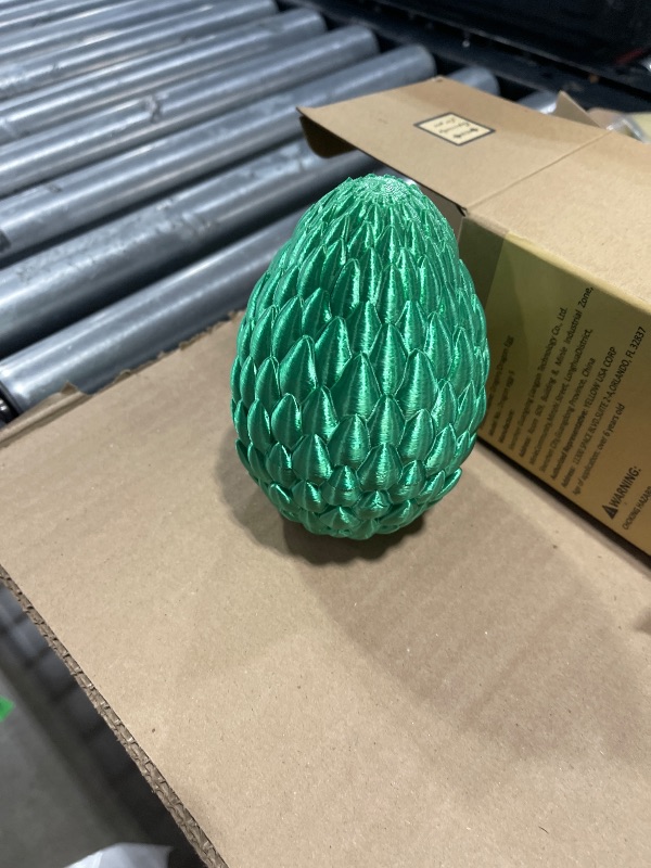 Photo 2 of Mydhall Flying Dragon Eggs, 3D Printed Dragon Egg with Articulated Dragon Inside, Toys for Kids, Home Decor, Creative Ornaments, Birthday Gifts for Kids, Easter (Forest Green,Medium)