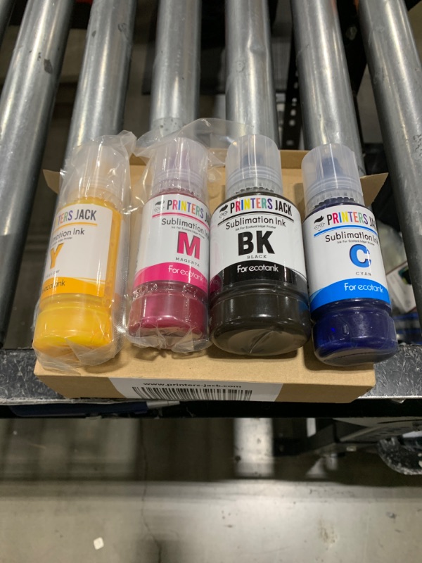 Photo 2 of Printers Jack 440ml Sublimation Ink for Supertank Inkjet Printer ET-2400 ET-2720 ET-2760 ET-2800 ET-2803 ET-2830 ET-4800 ET-3760 ET-2850 ET-7720 /Upgrade Version/Offer Free ICC Printing