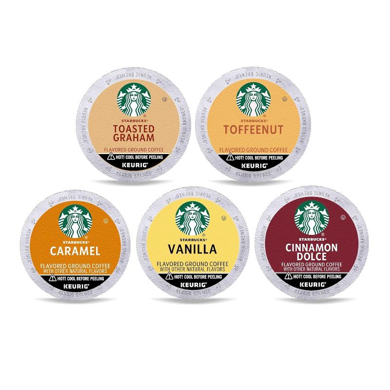 Photo 1 of  Starbucks K-Cup Coffee Pods, Naturally Flavored Coffee Variety Pack for Keurig Brewers, 100% Arabica, 1 Box (40 Pods), BEST BY 22 DEC 2024