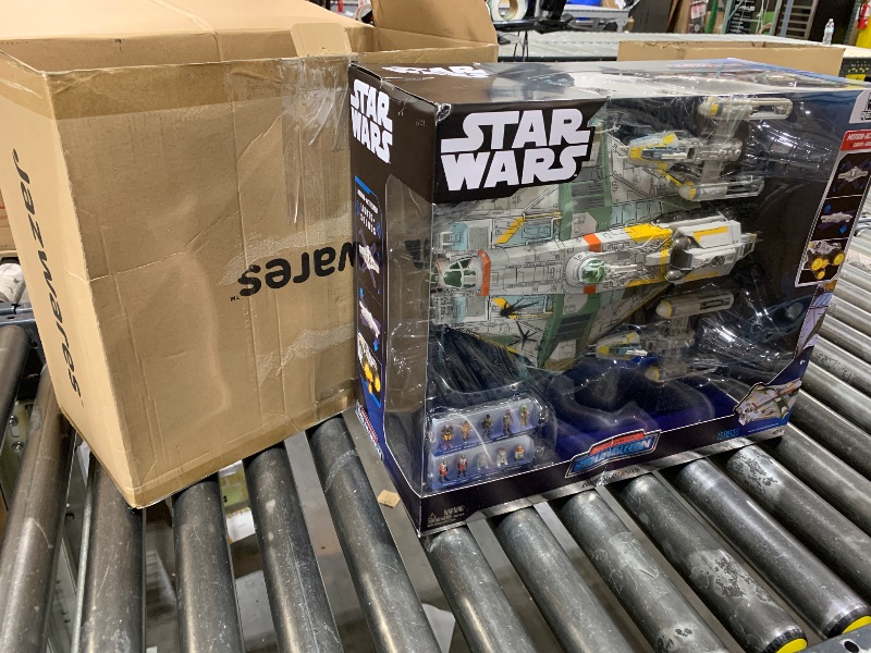 Photo 1 of STAR WARS™ Micro Galaxy Squadron Ghost (Secret Mission) - 15-Inch Vehicle with Three Additional Vehicles Plus Ten Micro Figures Accessories