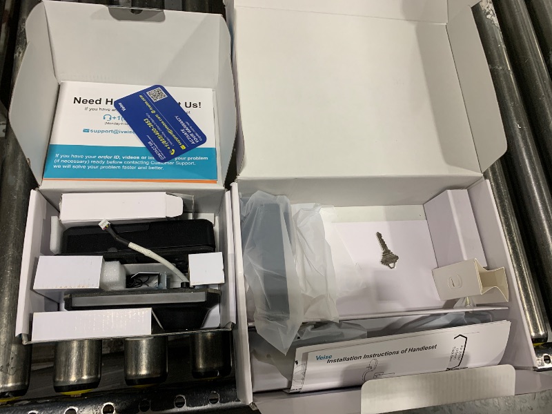 Photo 1 of Veise Fingerprint Smart Locks for Front Door with Handle Set, App Control, Keyless Entry Keypad Deadbolt, Digital Electronic Touchscreen, Easy Install, Auto Lock, Matte Black