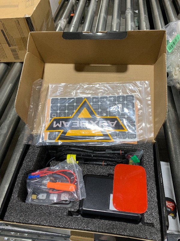 Photo 1 of Auxbeam 6 Gang Switch Panel BC60, Universal Circuit Control Relay System Box with Automatic Dimmable On-Off LED Switch Pod Touch Switch Box for Car Pickup Truck UTV ATV Boat, 2 Years Warranty, Blue