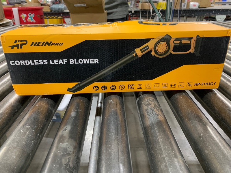 Photo 1 of Cordless Leaf Blower Up to 200MPH for Dewalt 20V Max Battery HEINPRO Mini Electric Leaf Blower Cordless 3 Speeds Mode Leaf Blowers Battery Powered for Lawn Care, Patio, Leaves (Tool Only), HP-2183GY