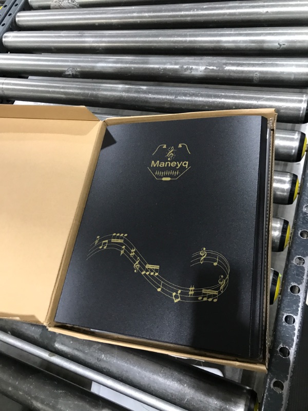 Photo 1 of Chinco Sheet Music Folder Piano Sheet Music Binder Black Music Folder Organizer Writable Choir Folder for Holding Sheet Music and Storing Files, 4 Pages Expand A4 Size 52 Pockets
