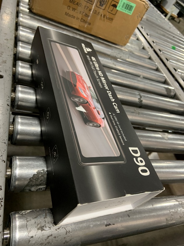 Photo 1 of NexiGo D90 (Gen 2) True 4K Mirror Dash Cam with Dual Sony_Sensors, 12 Inch IPS Full Touch Split Screen, Super Night Vision, G-Sensor & Emergency Recording, GPS, Parking Monitor/Assistance