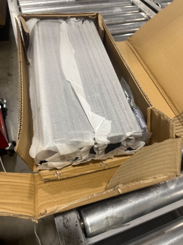 Photo 1 of Eastrexon 4-bin Overhead Garage Storage Rack, Heavy Duty Ceiling Storage Racks, Powder Coated Tote Storage Rack for Garages, Sheds, Storerooms (5 PCS, for 4 Bins)