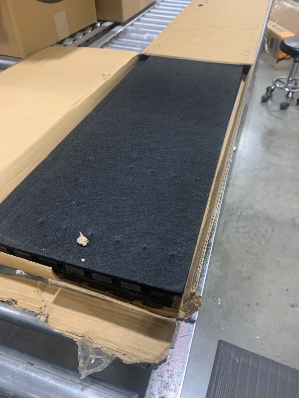 Photo 1 of 3D Fluted Sound Absorbing Decorative Soundproof Panels | Acoustic Wood SLAT Wall Panels | Interior Design for Walls and Ceilings | 94.48 * 23.62in | 2PCS Coverage | Natural Walnut