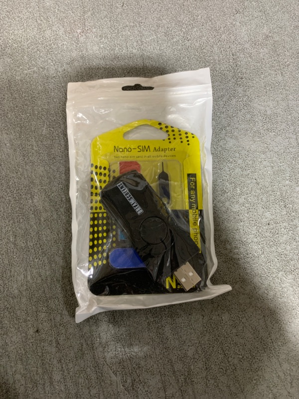 Photo 1 of Dreamscreens USB SIM Card Reader Multi-Media SD TF MMC with Micro and Nano SIM Adapters and SIM Editing and Text Recovery Software