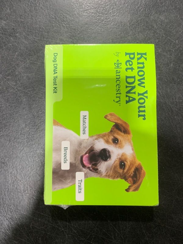 Photo 1 of AncestryDNA Know Your Pet DNA: Dog DNA Breed Identification Test, Genetic Traits, DNA Matches, Dog DNA Test, Dog Breed DNA kit, Easy-to-Use Pet DNA Test
