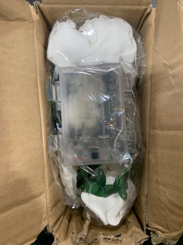 Photo 1 of VIPMOON Flower String Lights, 10Ft Indoor Fairy String Lights Rose Vine Light Battery Powered with 8 Modes Remote Control for Birthday Party Wedding Christmas Mother's Day Decoration(Warm White)