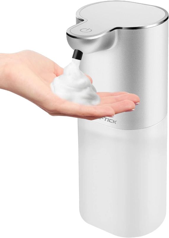 Photo 1 of Soap Dispenser, Automatic Foaming Soap Dispenser with 4 Adjustable Volume Control, Touchless Rechargeable Hands Free Auto Soap Dispenser for Kitchen, Bathroom, Hotel, Restaurant,13.5oz/ 400ml
