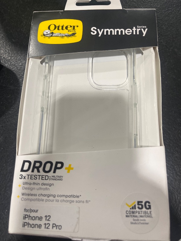 Photo 2 of OtterBox Symmetry Clear Series Case for iPhone 12 & iPhone 12 Pro (Only) - Non-Retail Packaging - Clear