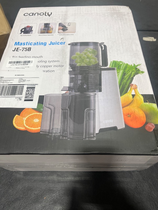 Photo 2 of Cold Press Juicer, 400w Slow Juicer Machines with 5.4" Wide Feed Chute, Masticating Juicer with High Juice Yield for Whole Vegetables & Fruits, Easy Clean