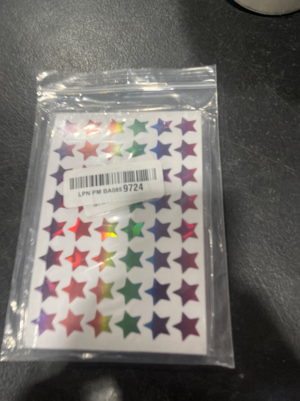 Photo 2 of 1710 Pcs Star Stickers, Small Stars Stickers for Kids Reward, Sparkly Holographic Stickers, Glitter Foil Stickers for Behavior Reward Chart and DIY Decoration