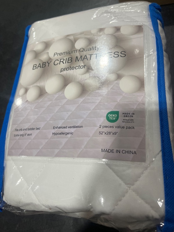 Photo 2 of 2 Pack Waterproof Crib Mattress Protector