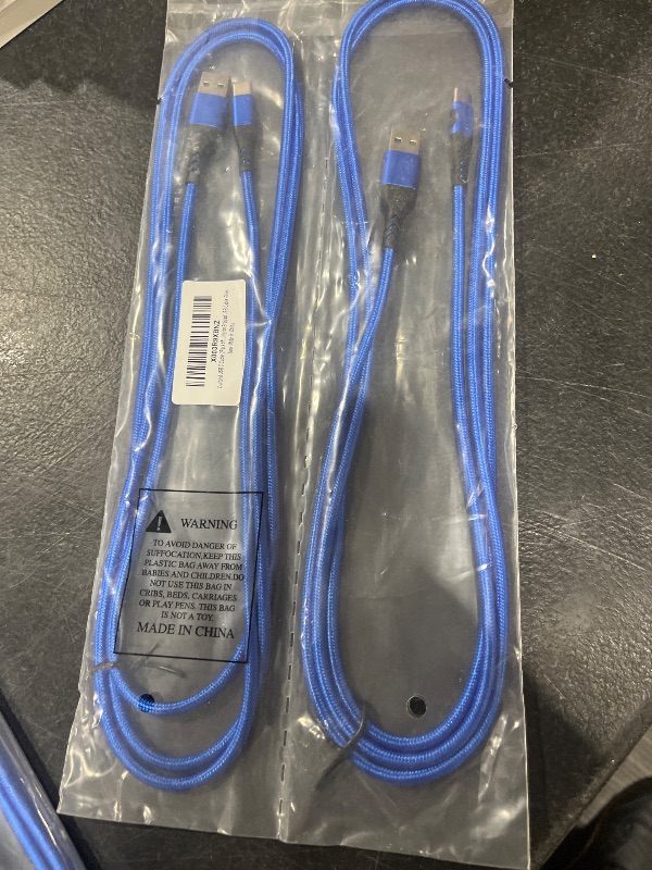 Photo 1 of Durcord USB C Cable, 2Pack 6ft Fast Charging 6Feet USB Type C Cord Cable for Android Phone Pad Laptop, 6 Foot Type C Charger Premium Nylon Braided USB Cable Only for A-C Sam Sung and Android-Blue