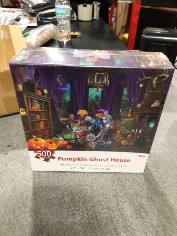 Photo 2 of CGRLVDXW 500 Piece Puzzles for Adults, Halloween Puzzle, Large Funny Witch is Mummy Jigsaw Puzzles 500 Pieces for Halloween Decorations 27" x 20"