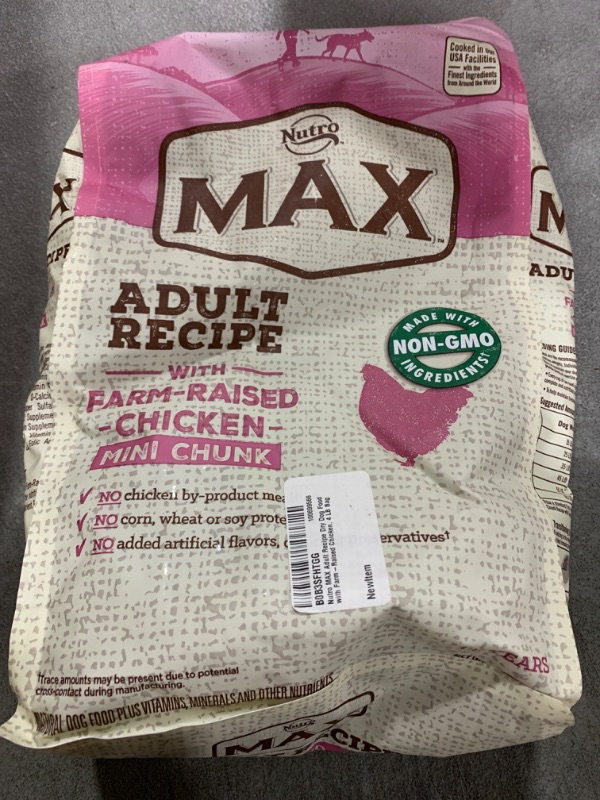 Photo 2 of Nutro MAX Adult Recipe Dry Dog Food with Farm-Raised Chicken, 4 LB Bag