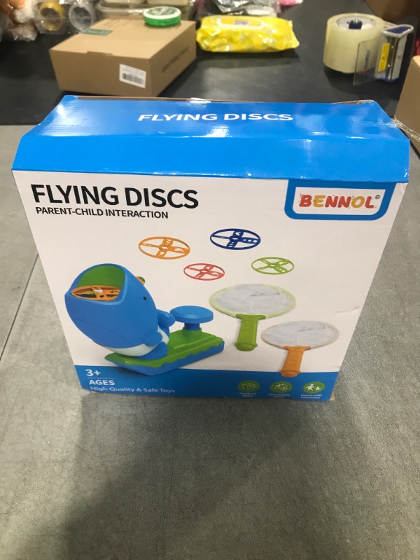 Photo 2 of Bennol Outdoor Game Toys for Kids Ages 3-5 4-8, Flying Disc Launcher Outdoor Outside Toys Gifts for 3 4 5 6 7 8 Year Old Boys Kids, Ideas Outside Outdoor Toys for Kids Toddlers Boys Ages 3-5 6-8 4-8
