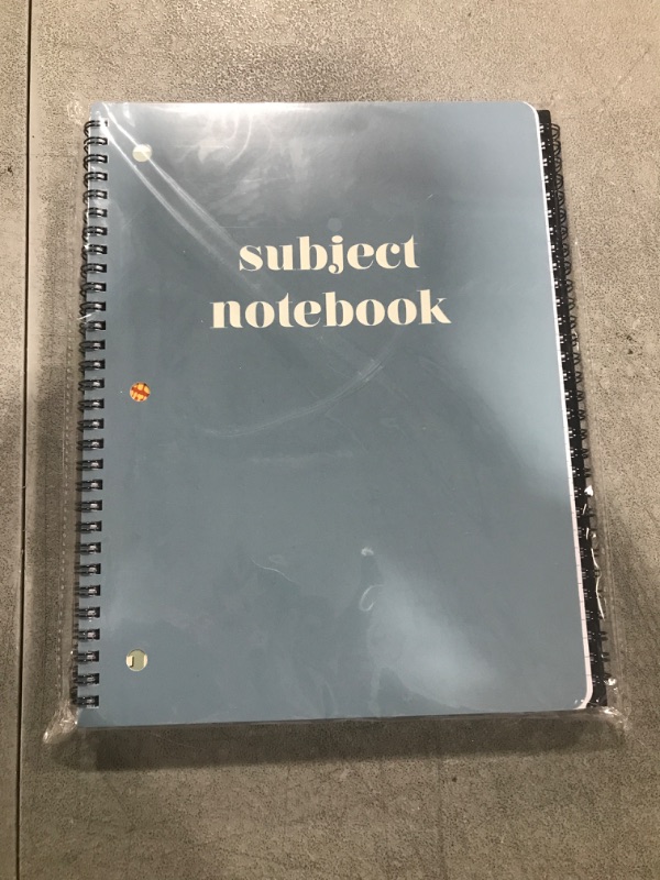 Photo 2 of ZICOTO Aesthetic Spiral Subject Notebook Set of 3 For School or College - The Perfect 8" x 10.5" College Ruled Notebook with Premium Paper - Cute Student Supplies to Stay Organized at School