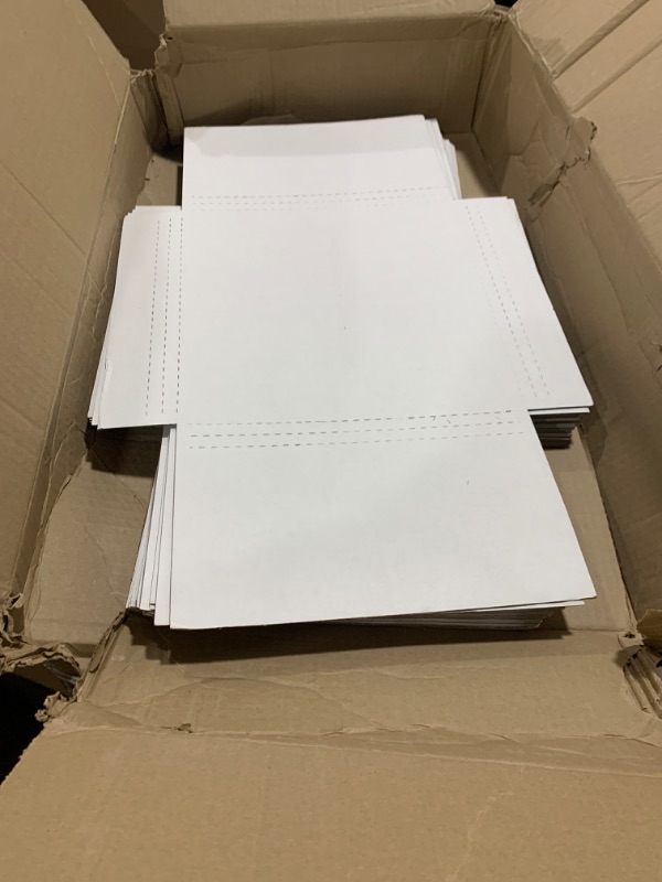 Photo 2 of AVIDITI Small Shipping Boxes 9.625"L x 6.625"W x 1.25"H, 50-Pack | Cardboard Box Crush-Proof Carton for Mailing, Storing, Package, Gifts, Crafts, Business or Home, White