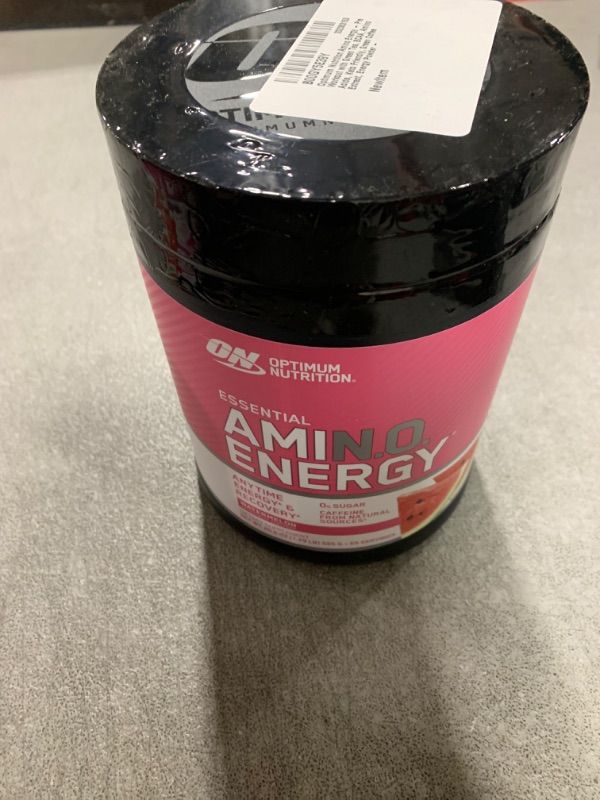 Photo 2 of Optimum Nutrition Amino Energy - Pre Workout with Green Tea, BCAA, Amino Acids, Keto Friendly, Green Coffee Extract, Energy Powder - Watermelon, 65 Servings (Packaging May Vary) Powder Watermelon 65 Servings (Pack of 1)