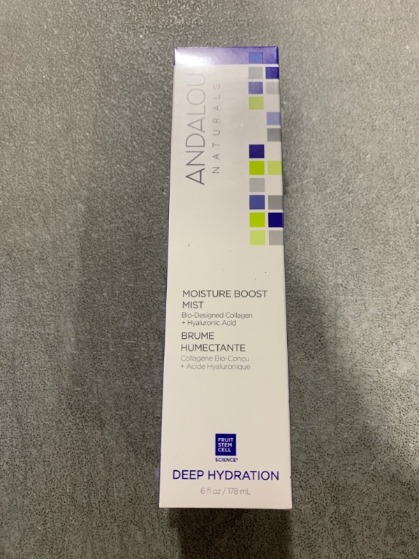 Photo 2 of Andalou Naturals Face Mist, Moisture Boost Facial Spray with Hyaluronic Acid & Collagen, Hydrating & Moisturizing Skin Care for Dry and Dehydrated Skin, 6 fl oz