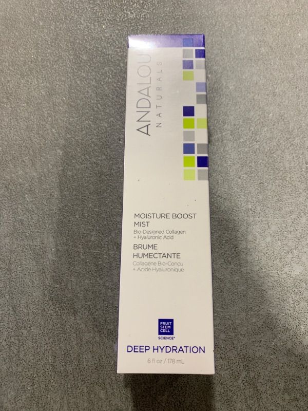 Photo 2 of Andalou Naturals Face Mist, Moisture Boost Facial Spray with Hyaluronic Acid & Collagen, Hydrating & Moisturizing Skin Care for Dry and Dehydrated Skin, 6 fl oz