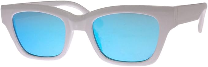 Photo 1 of A.J. Morgan Rectangular Unisex Sunglasses with Trendy Mirrored Lenses
