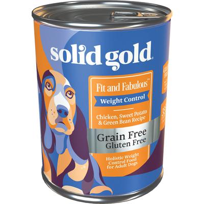 Photo 1 of Solid Gold Fit & Fabulous Chicken, Sweet Potato & Green Bean Weight Control Grain Free Wet Dog Food, 13.2 Oz.
PACK OF 6