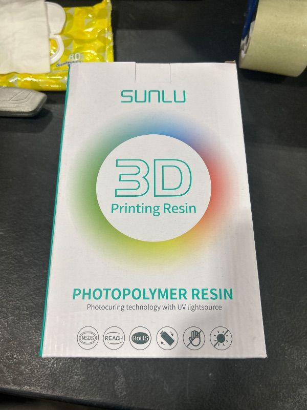 Photo 2 of SUNLU 3D Printer Resin Bundle, Fast Curing Standard 3D Resin for LCD DLP SLA 3D Printers, 395-405nm UV Curing 3D Printing Photopolymer Resin, 2kg in Total, 1kg per Bottle, 2 Pack, Light Grey+Dark Grey