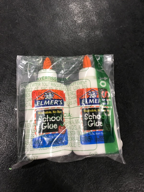 Photo 2 of Elmers Liquid School Glue rEpMsc, Washable, 4 Ounces, 2 Count