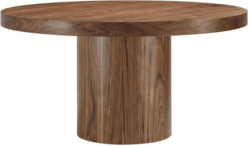 Photo 1 of  TABLE TOP ONLY!!! Modway EEI-4911-WAL Gratify 60" Round Dining Table, Walnut
