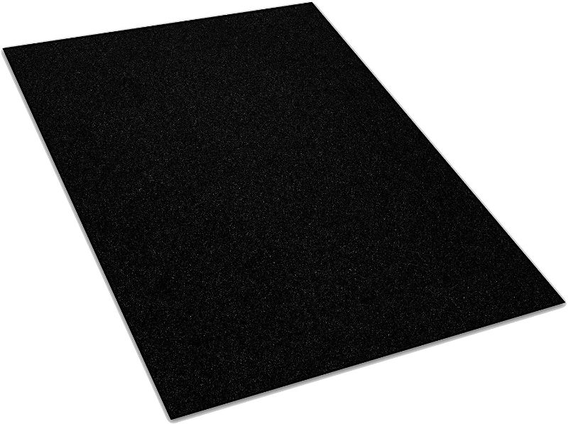 Photo 1 of *stock photo for reference** 8'x10' Black Soft and Durable - Indoor Outdoor Area Rug Carpet Runners with a Premium Fabric Finished Edges
