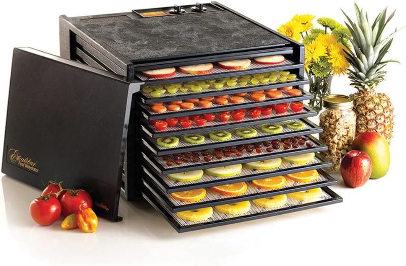 Photo 1 of ***PARTS ONLY*** Excalibur 3926TB Electric Food Dehydrator Machine with 26-Hour Timer, Automatic Shut Off and Temperature Control, 600-Watt, 9 Trays, Black
