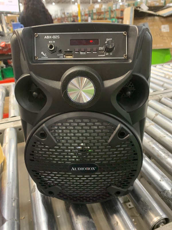 Photo 2 of **NON-REFUNDABLE** (PARTS) AUDIOBOX ABX-82S Portable 8" PA Speaker with Stand, WaveSync™ Technology, Bluetooth, LED Lights, 1100W - includes Microphone & USB Cable